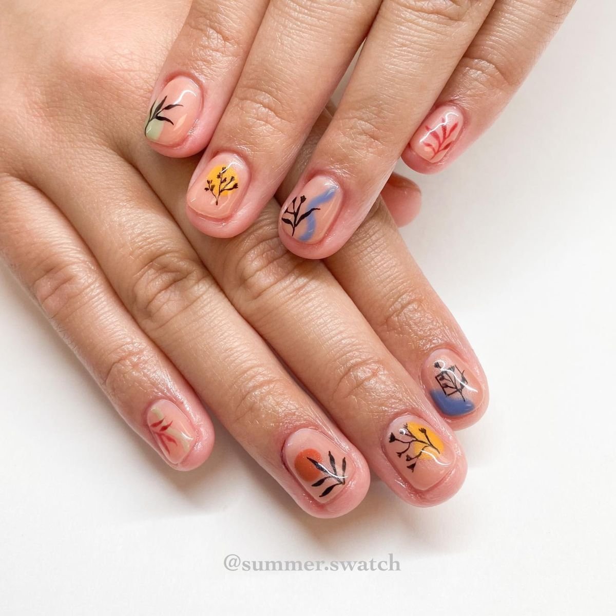 Floral Nail Design