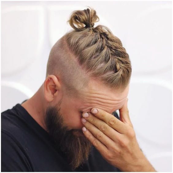 French Braid on Top