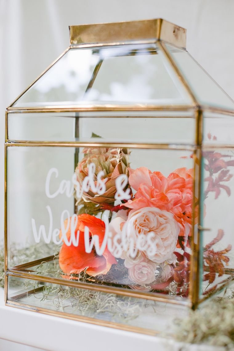 Glass Box Card Holder