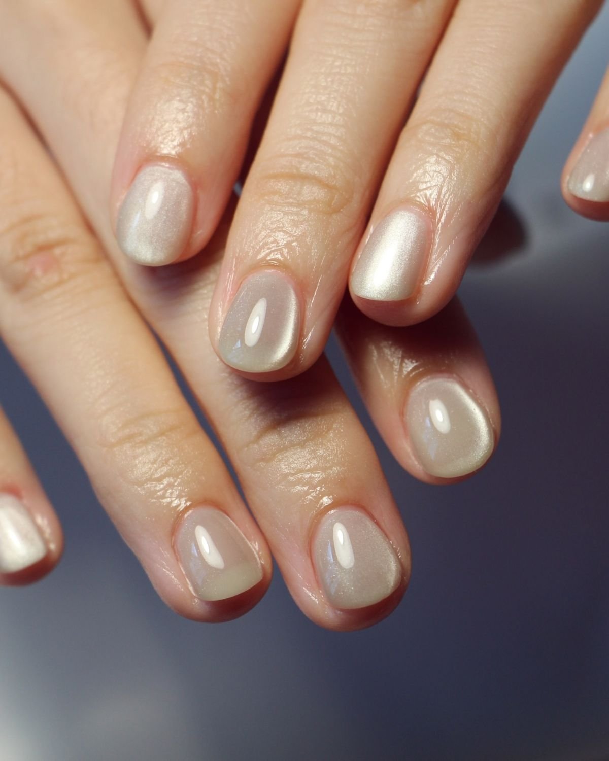 Glossy Nude Manicure
