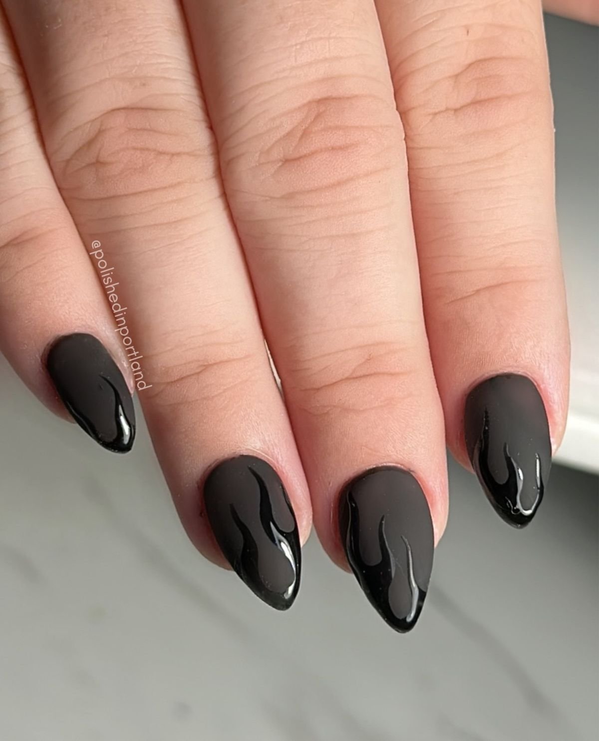 Glow-in-the-Dark Matte Nails