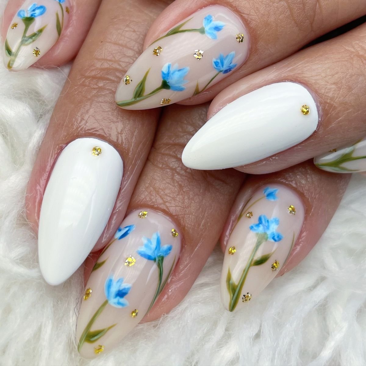 Gold Floral Accent Technique