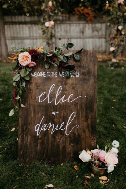 Hand-Painted Welcome Sign