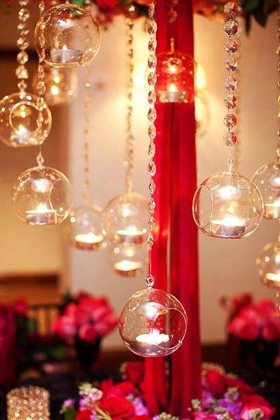 Hanging Glass Candle Holders