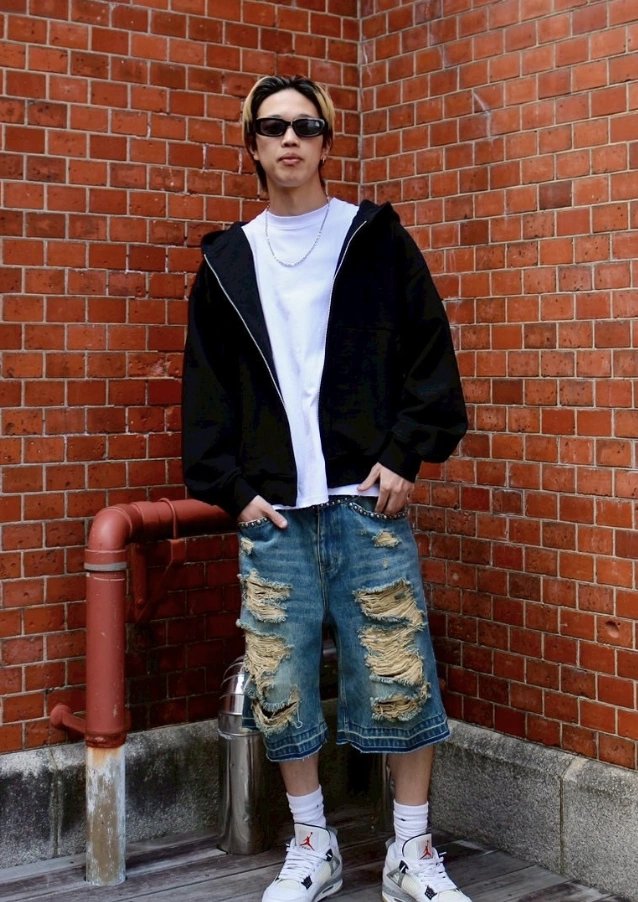Hoodie, T-Shirt, and Shorts