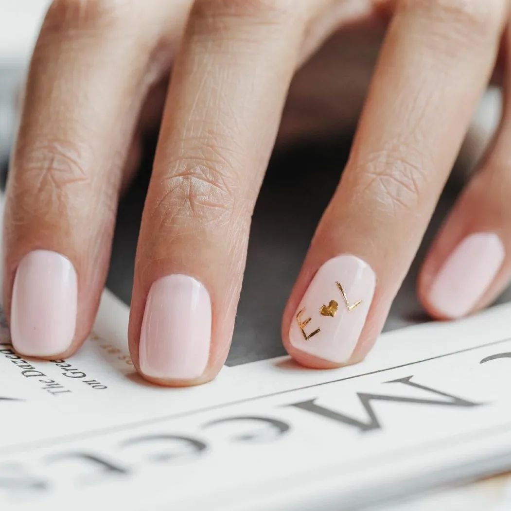 Initials Wedding Manicure