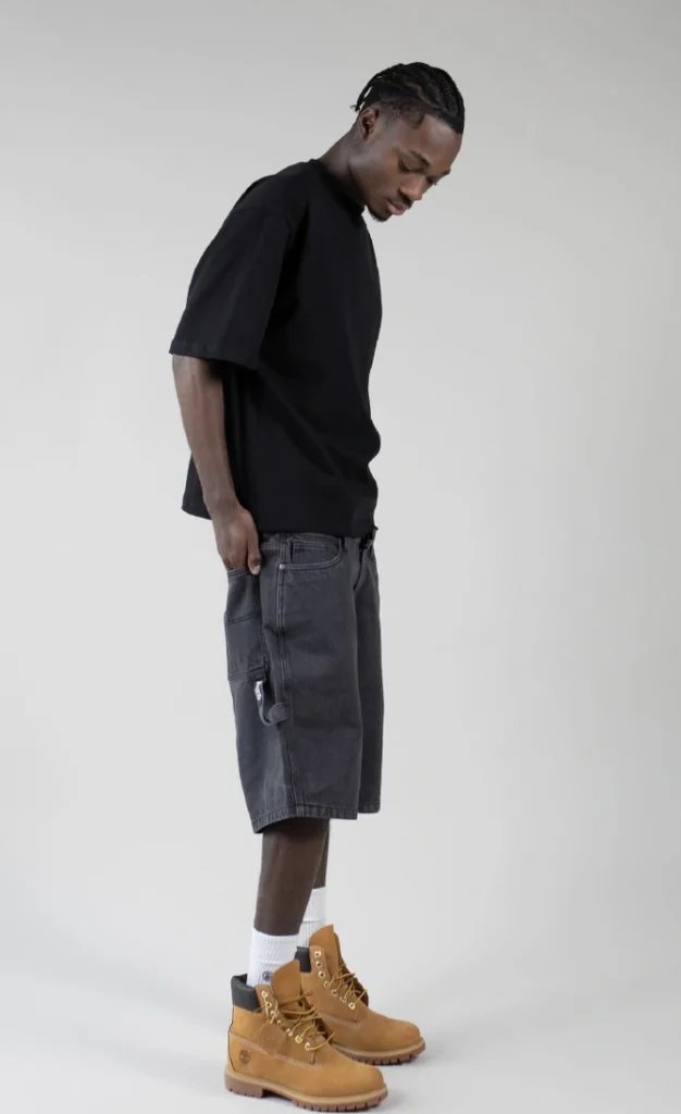 Jean Shorts and Oversized Tee