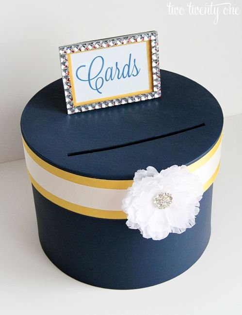 Kraft Box Wedding Card Holder