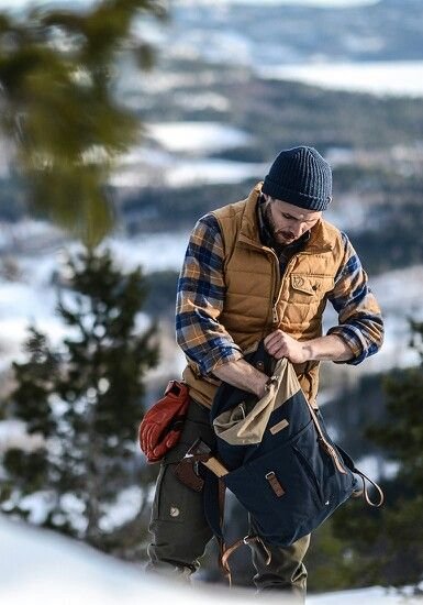 Layered Look: Shirt, Vest, Beanie