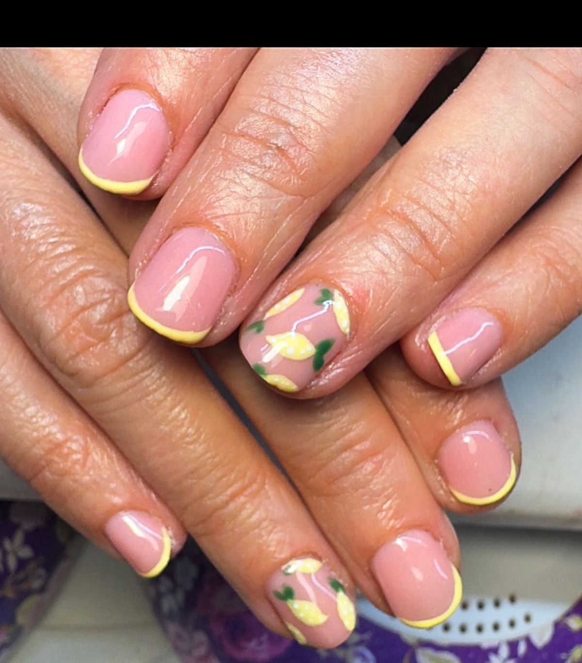 Lemon Nail Art