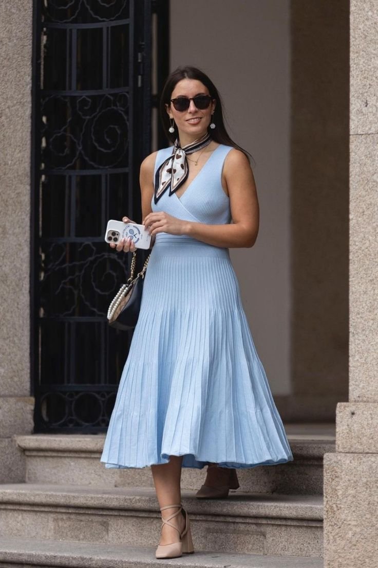 Light Blue Maxi Dress