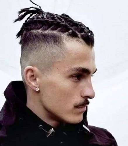 Mohawk Fade with Braids