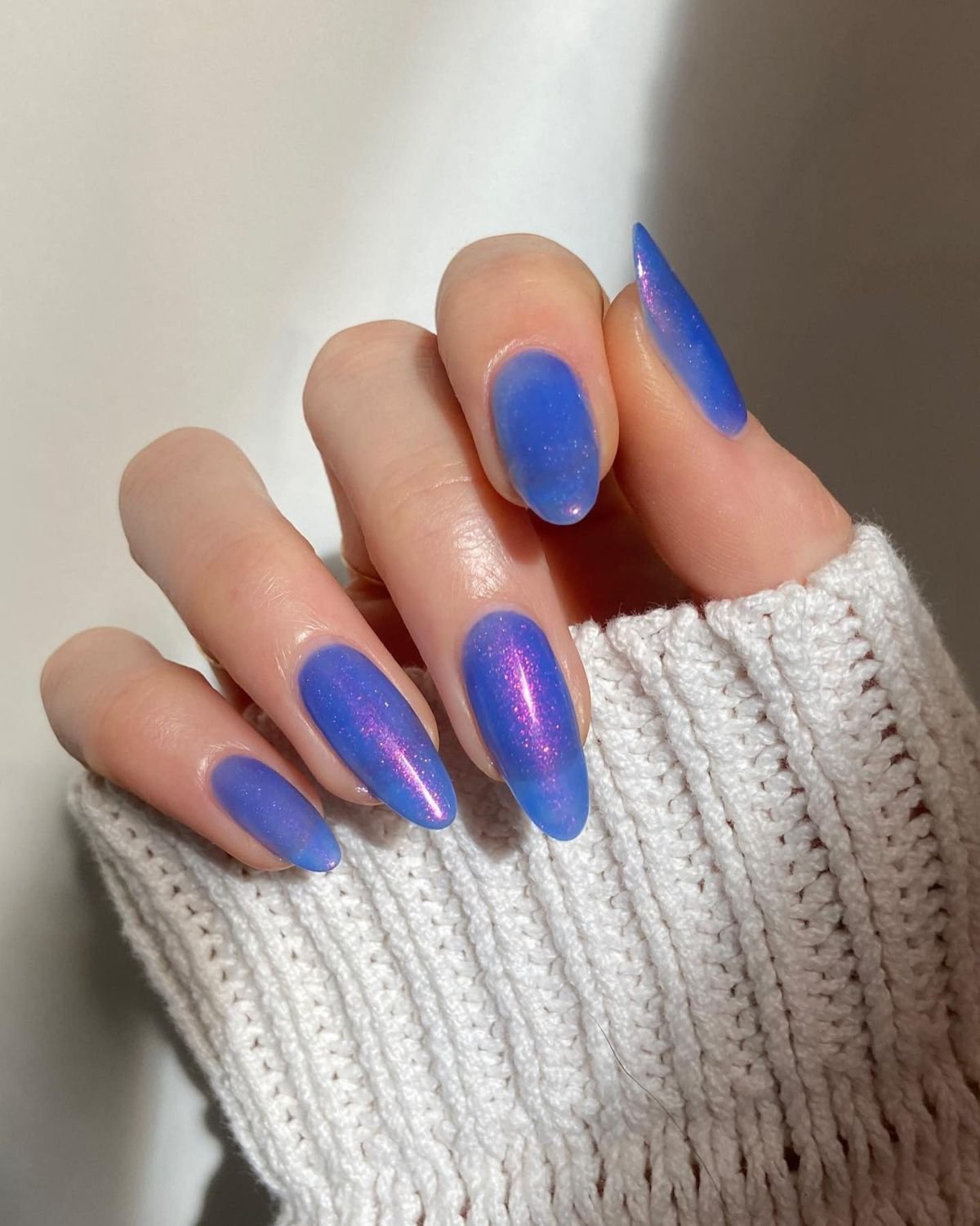Moonlight Blue Manicure