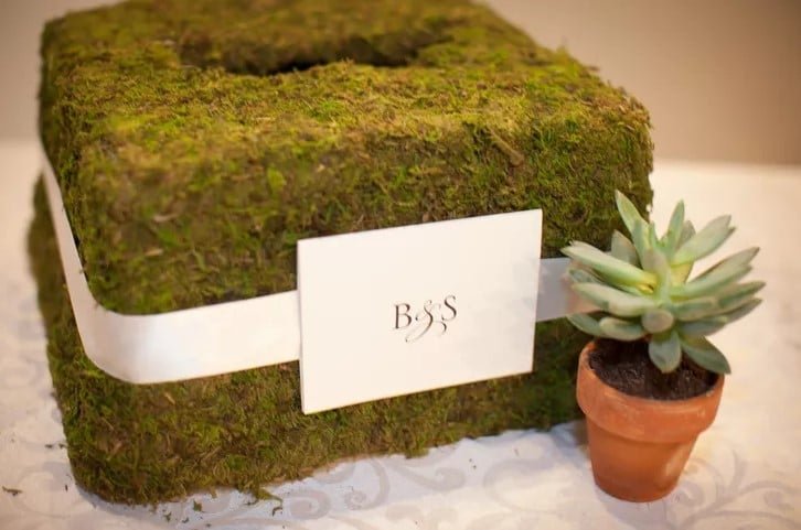 Moss Wedding Card Box