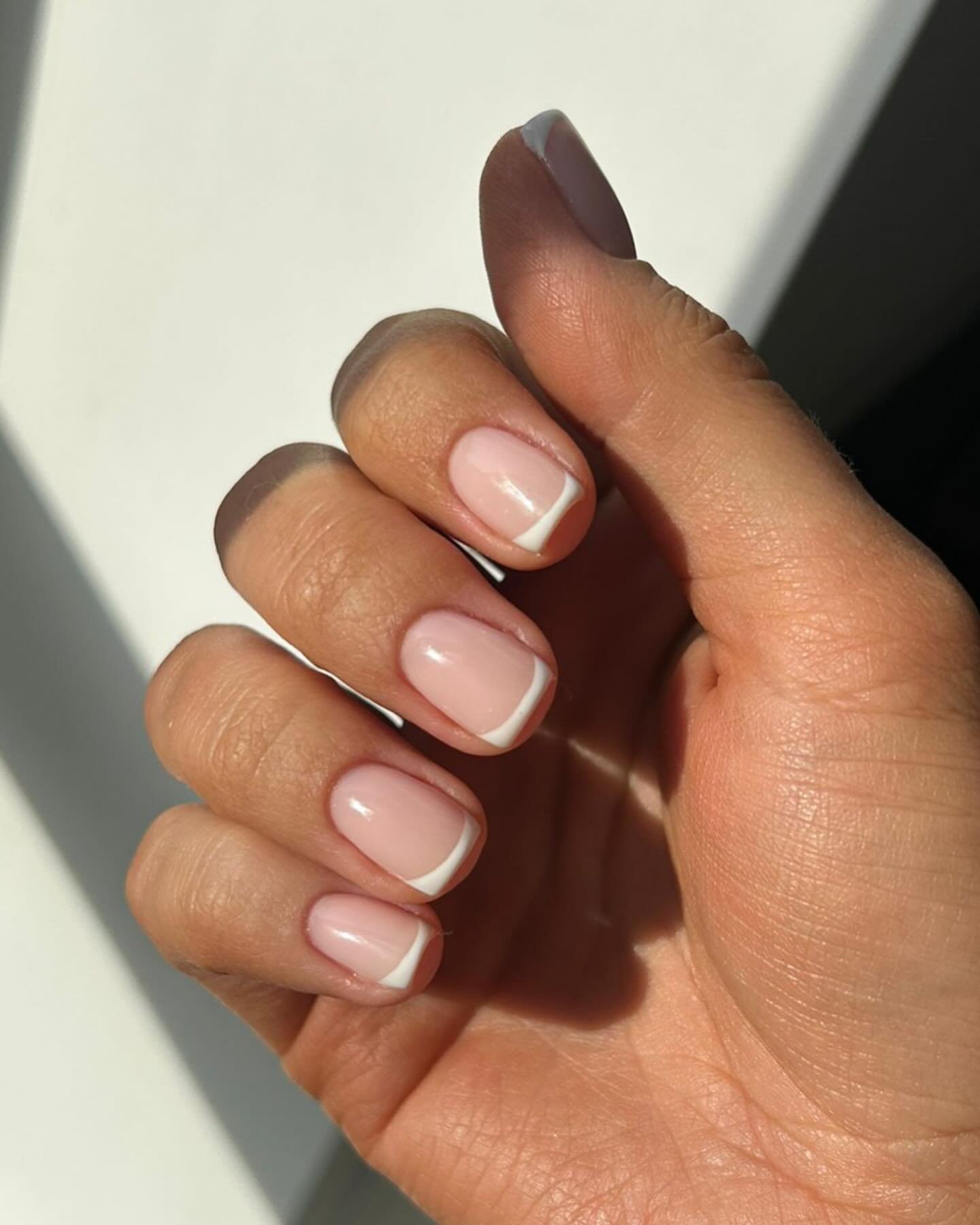 Nude French Manicure Style