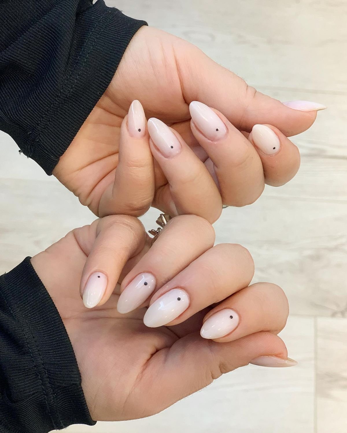 Nude Nails with Dots