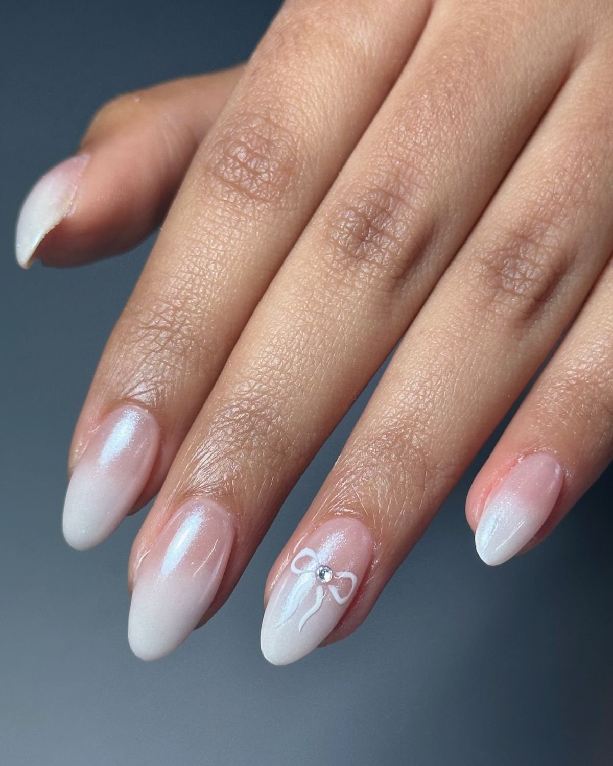 Ombre French Chrome Nails