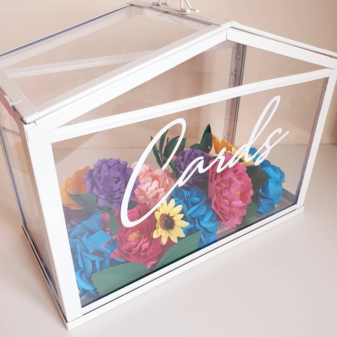 Paper Flower Card Box