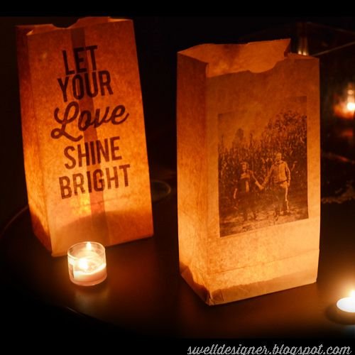 Photo and Quote Luminaries