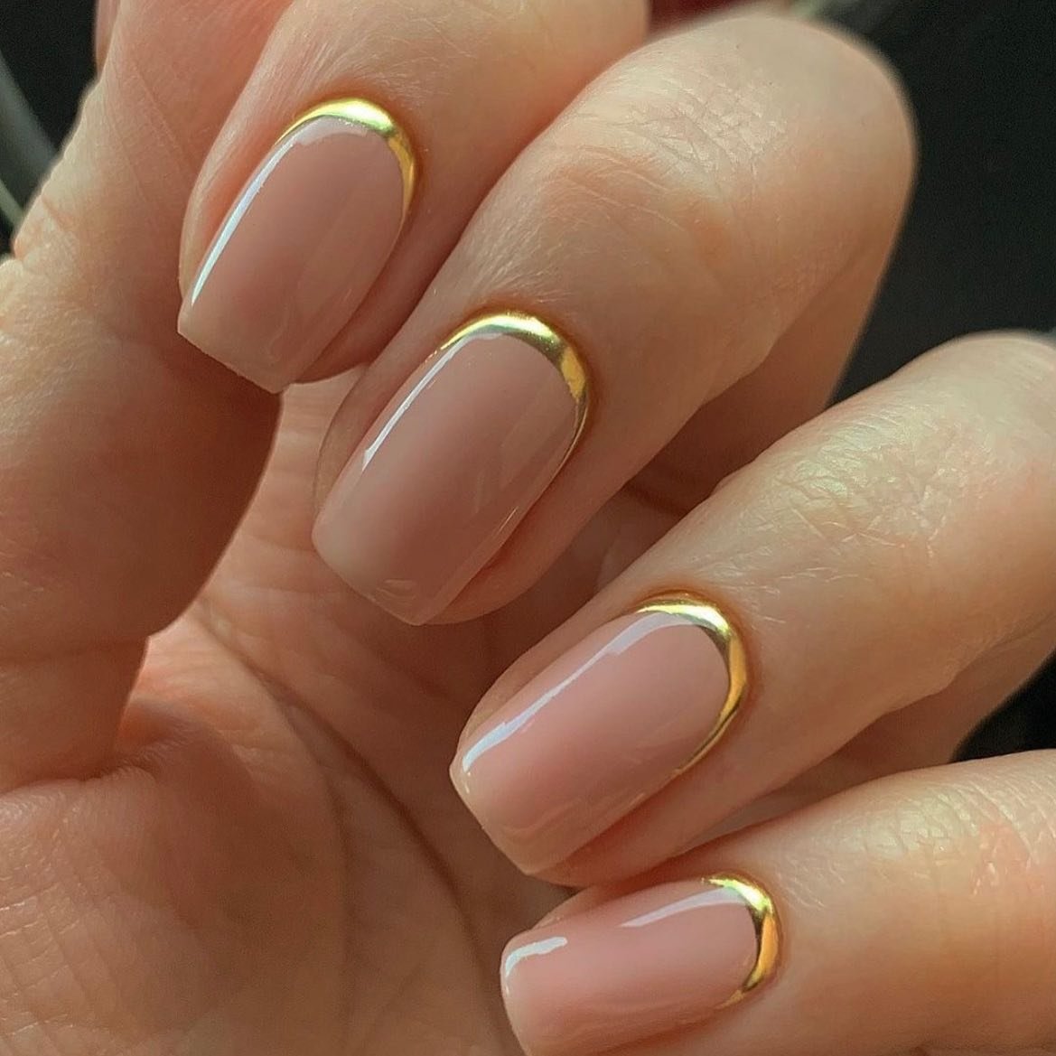 Pink and Gold Manicure