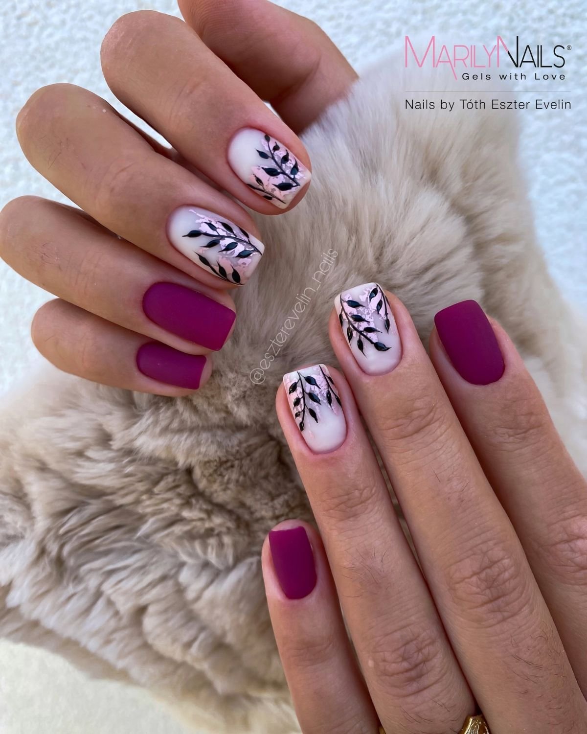 Purple Leaf Design