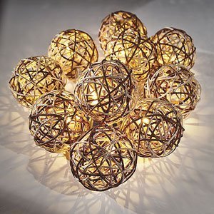 Rattan Ball Fairy Lights