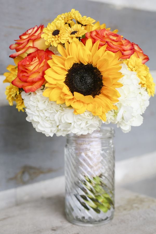Recycled Jar Flower Vases