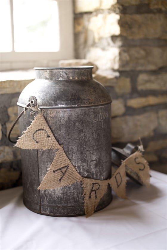 Rustic Milk Can Cardholder