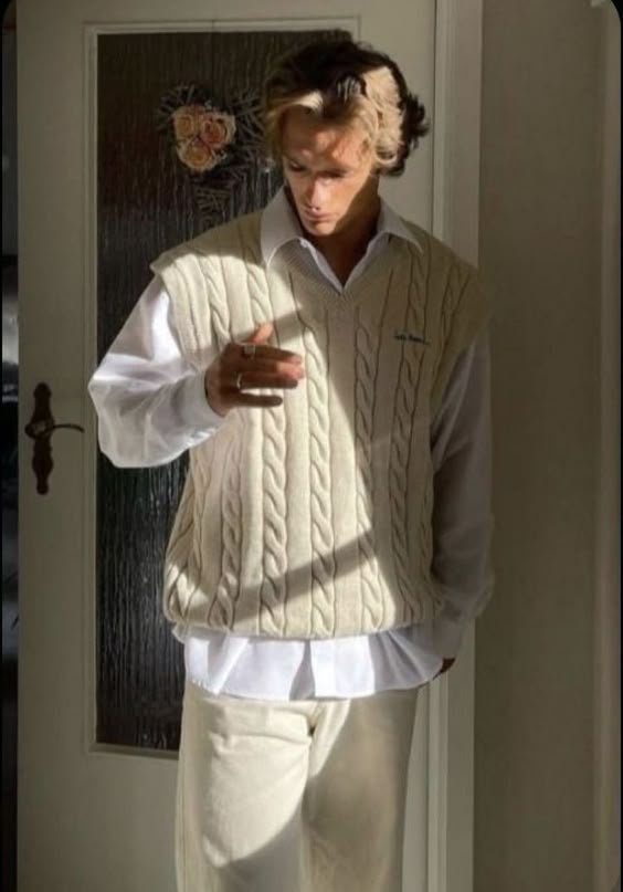 Sleeveless Cricket Sweater Ensemble