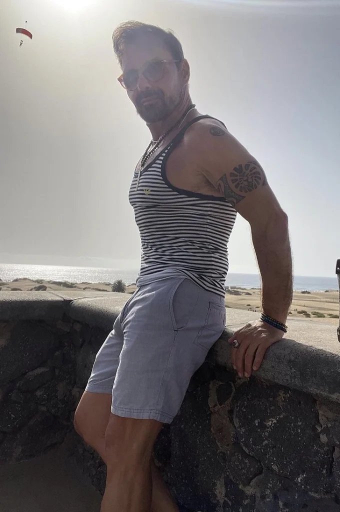 Striped Tank and Grey Shorts