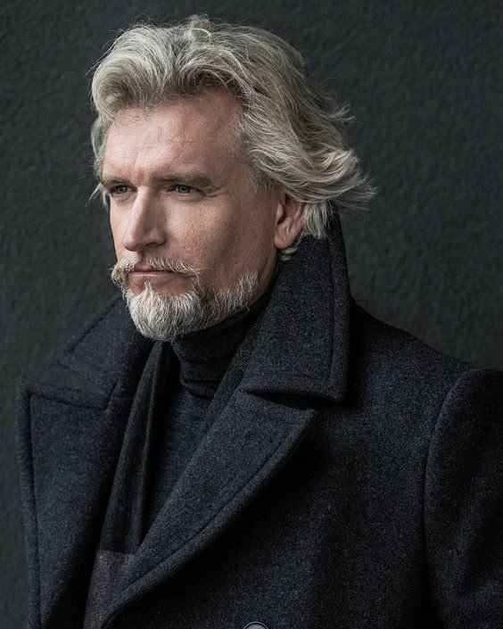 Textured Hair and Grizzled Beard