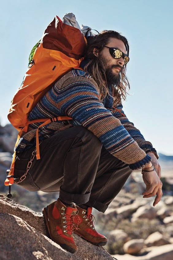 Vibrant Sweater and Backpack