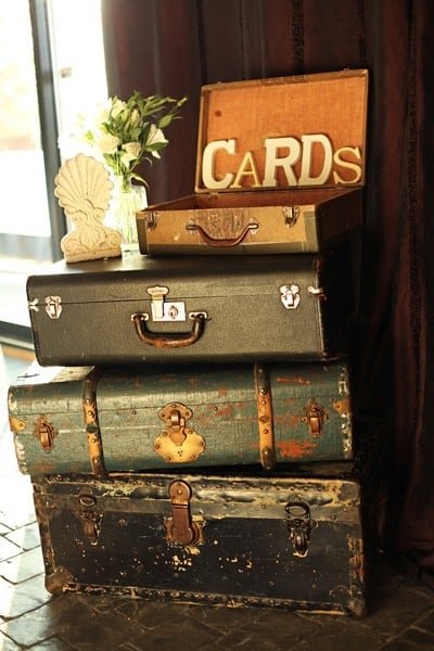 Vintage Trunk Card Holders