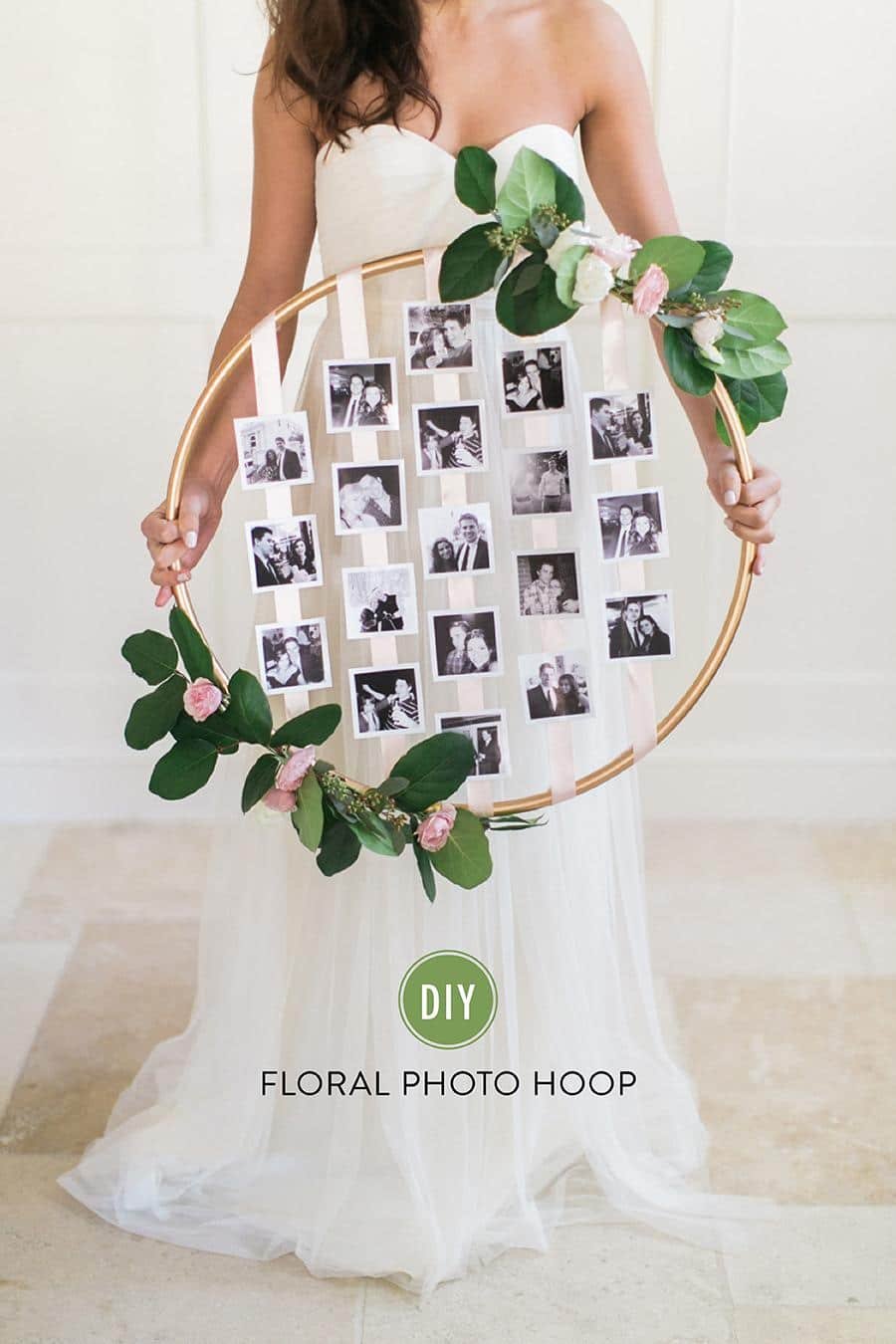 Wedding Photo Hoop Display