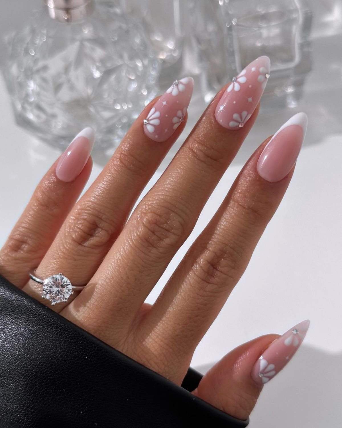 White Floral Nail Designs