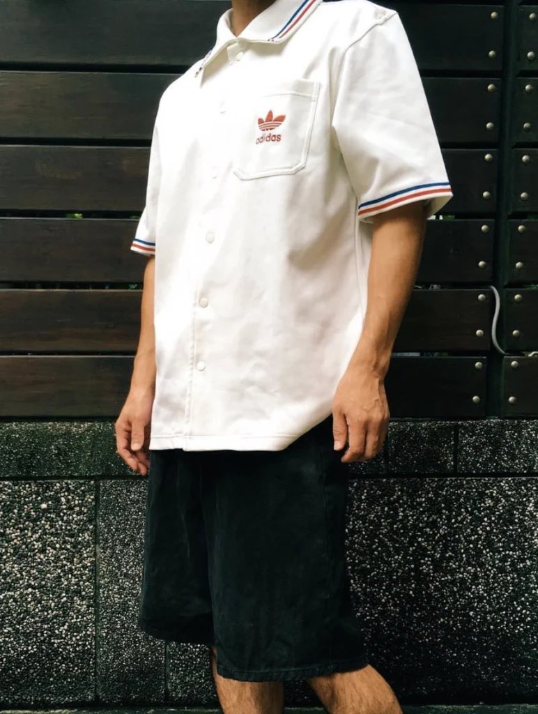 White Shirt and Black Shorts