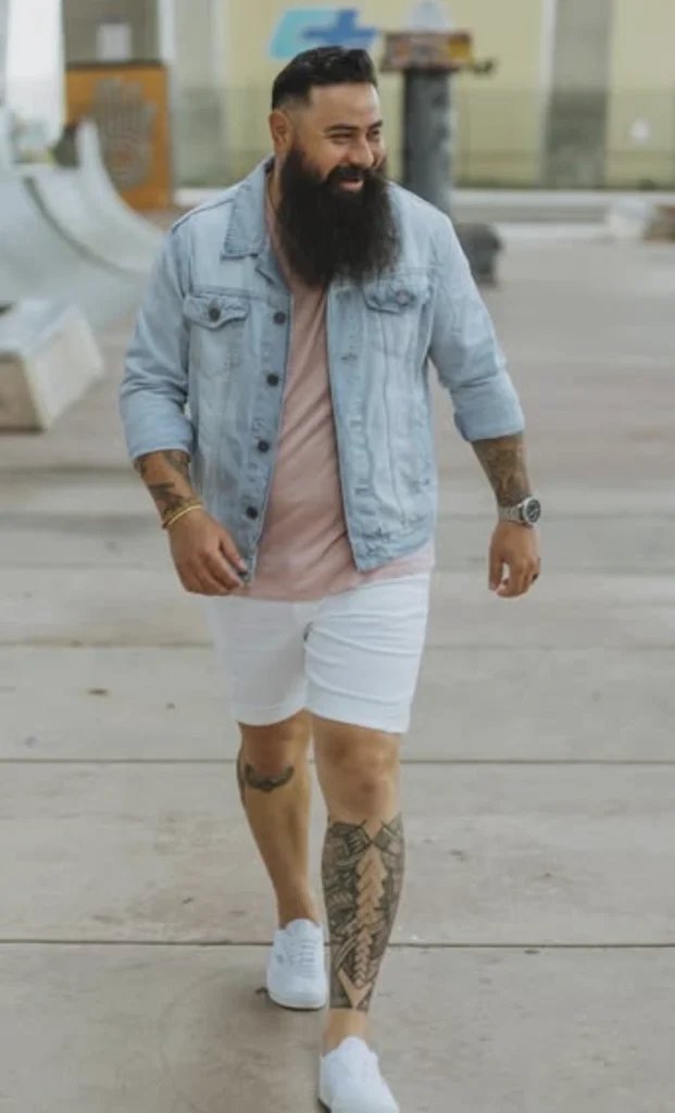 White Shorts Outfit Details