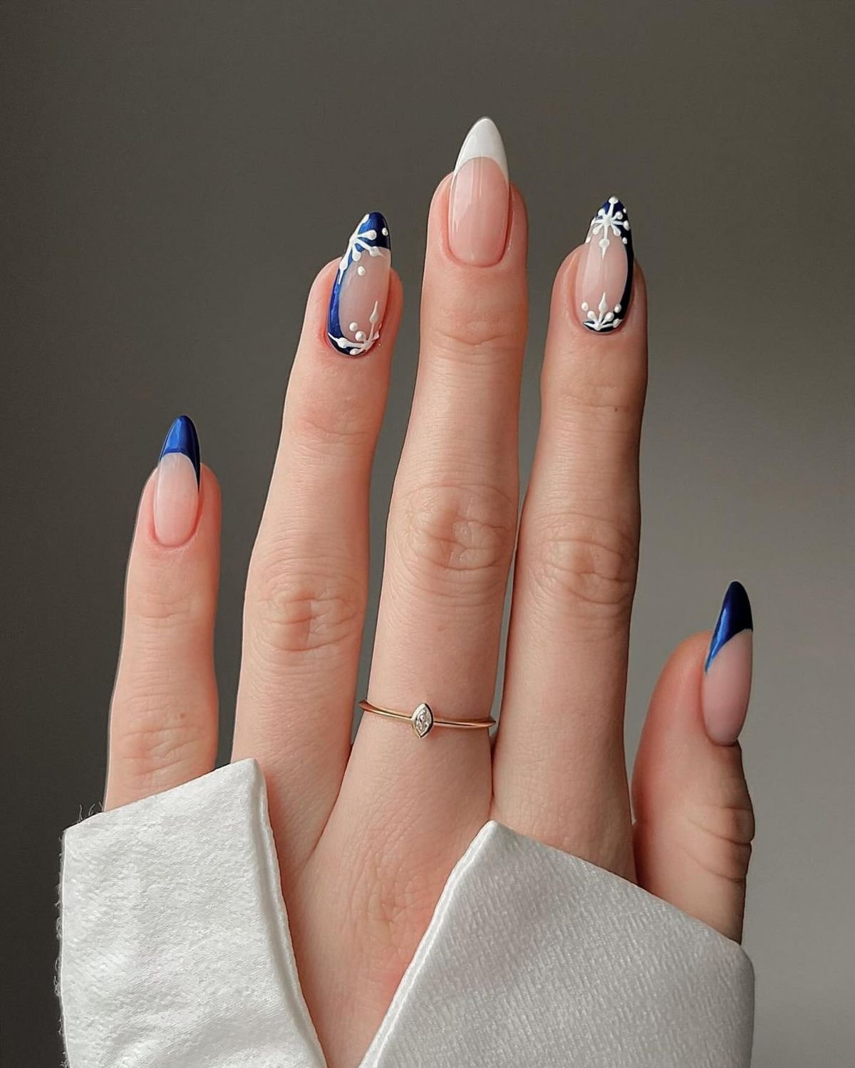 Winter French Tip Manicure