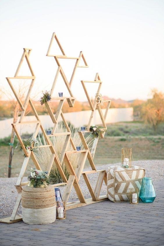 Wood Triangle Backdrop