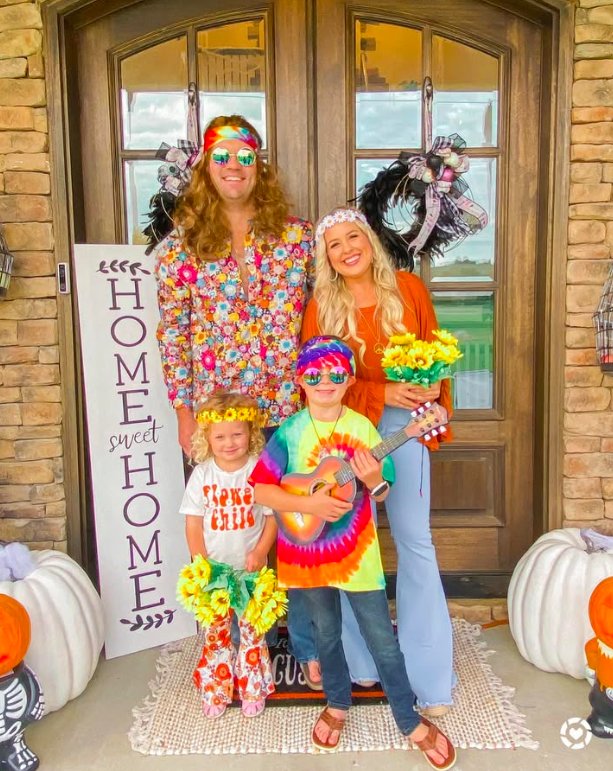 1960s Hippie Family Costumes
