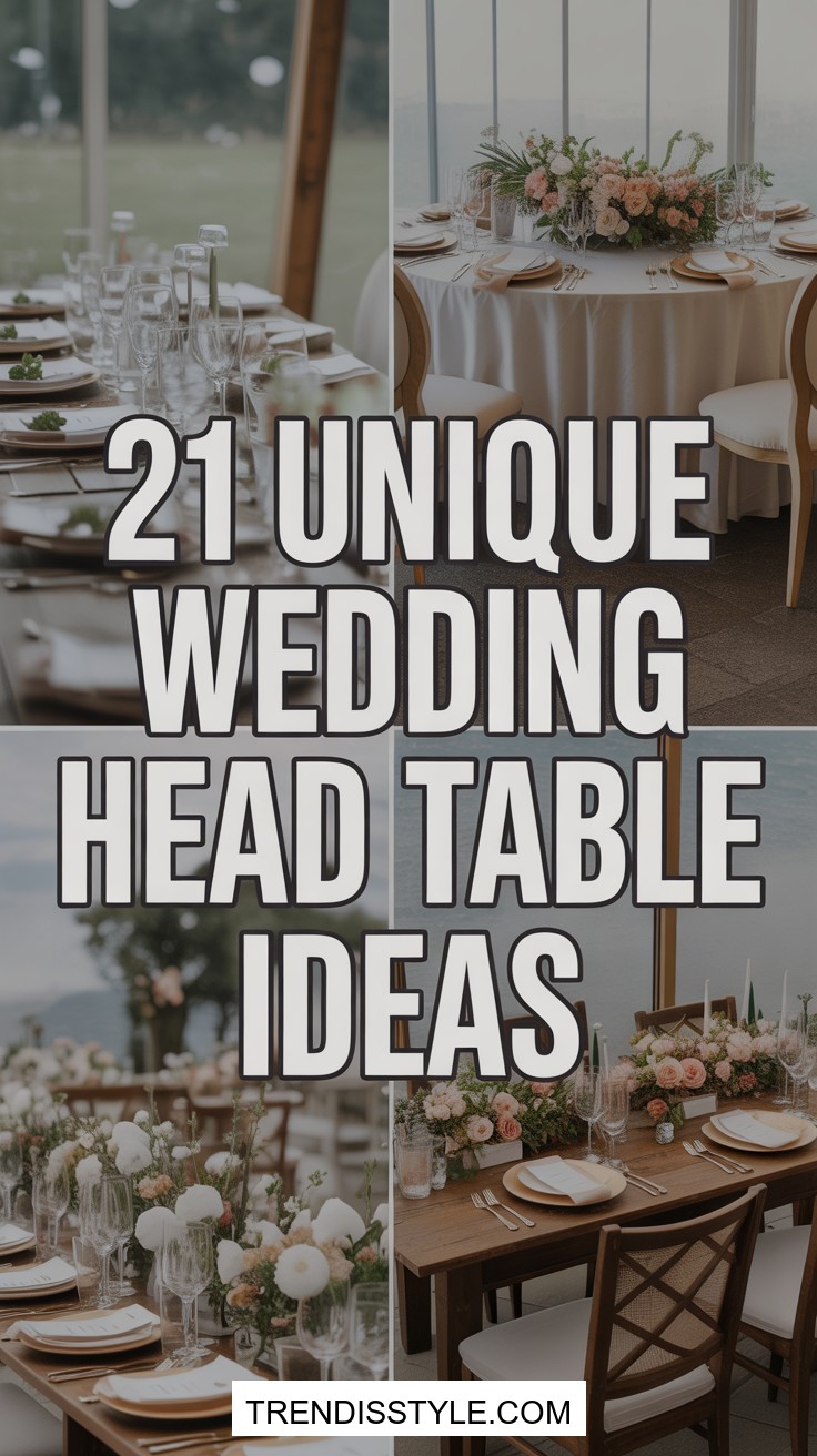 21 Unique Wedding Head Table Ideas