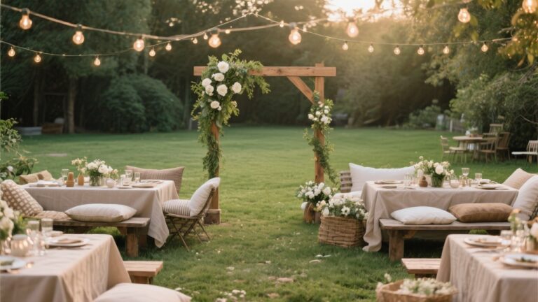 23 Cozy Backyard Wedding Decor Ideas