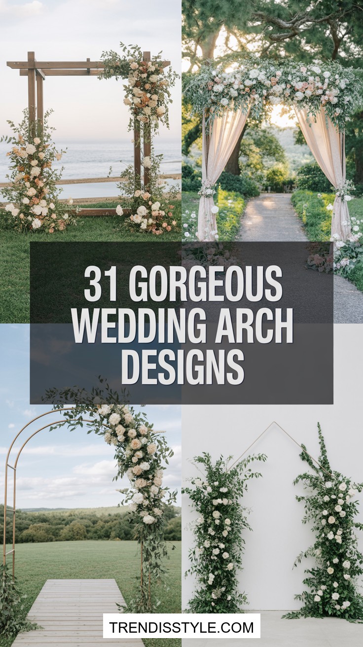 31 Beautiful Wedding Arch Decoration Ideas