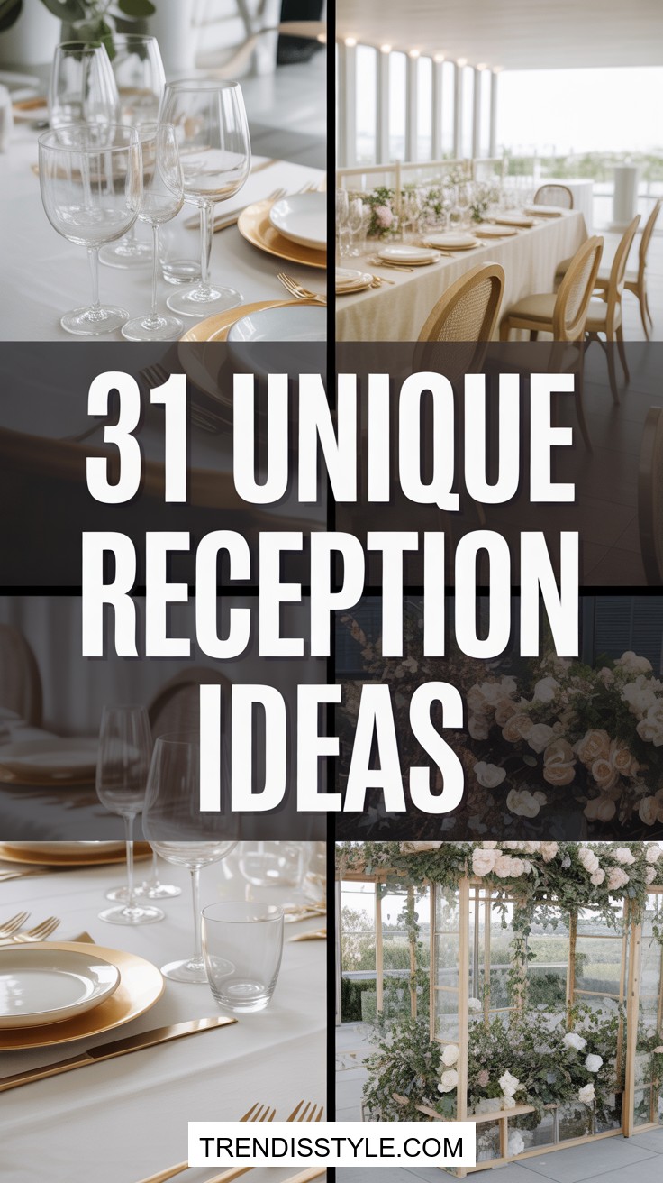 31 Creative Wedding Reception Decoration Ideas