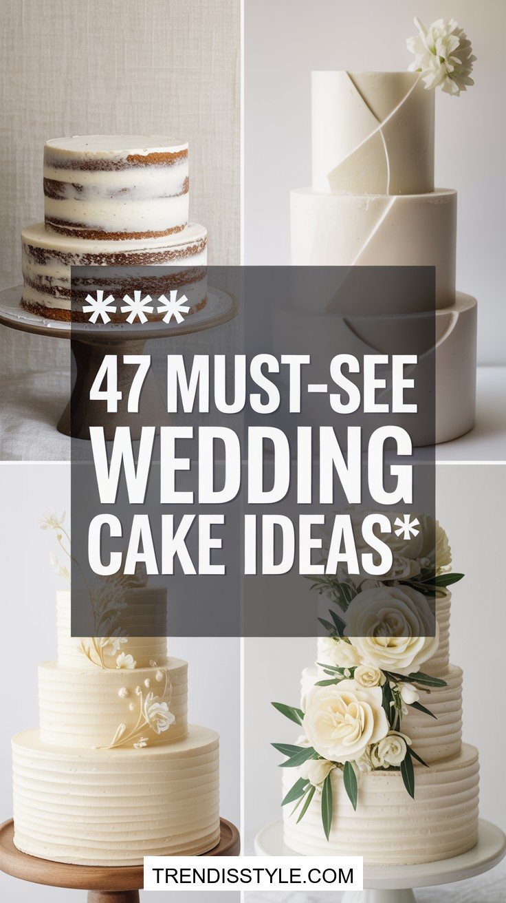 47 Unique Wedding Cake Design Ideas