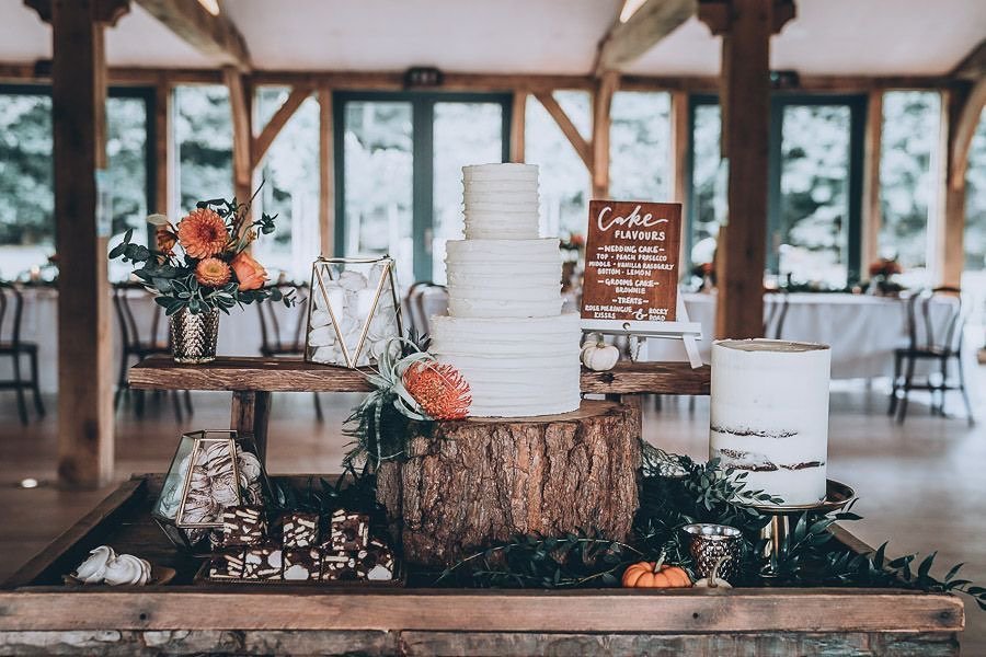 Autumn Pumpkin Cake Display