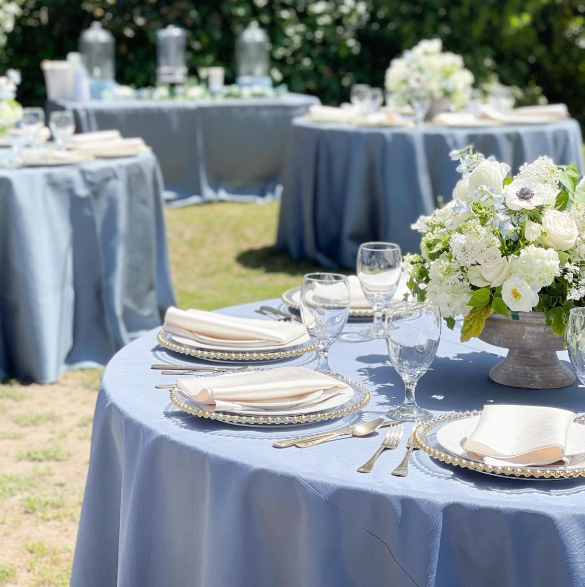 Backyard Blue Decor