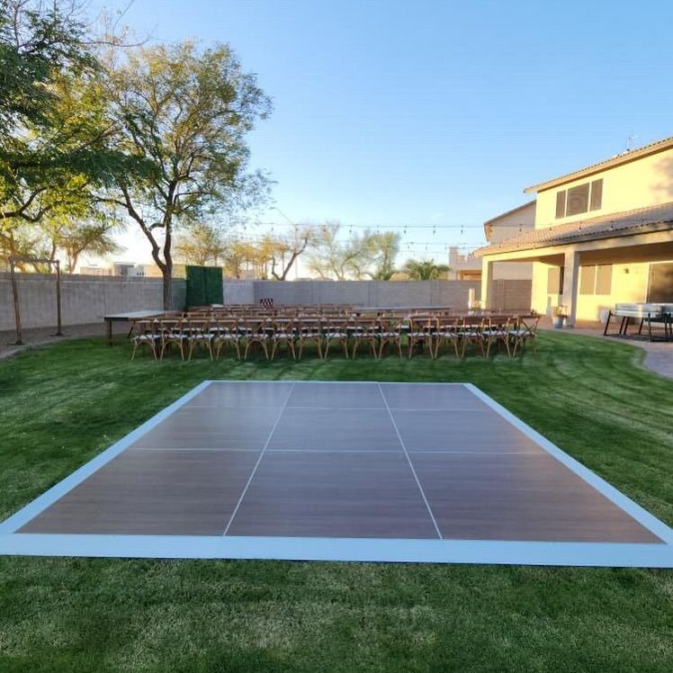 Backyard Dance Floor Setup