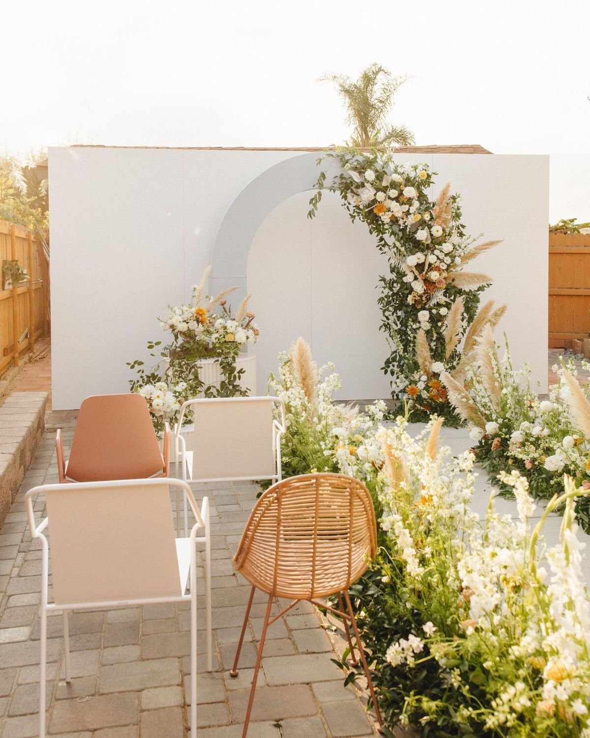 Backyard Wedding Setup
