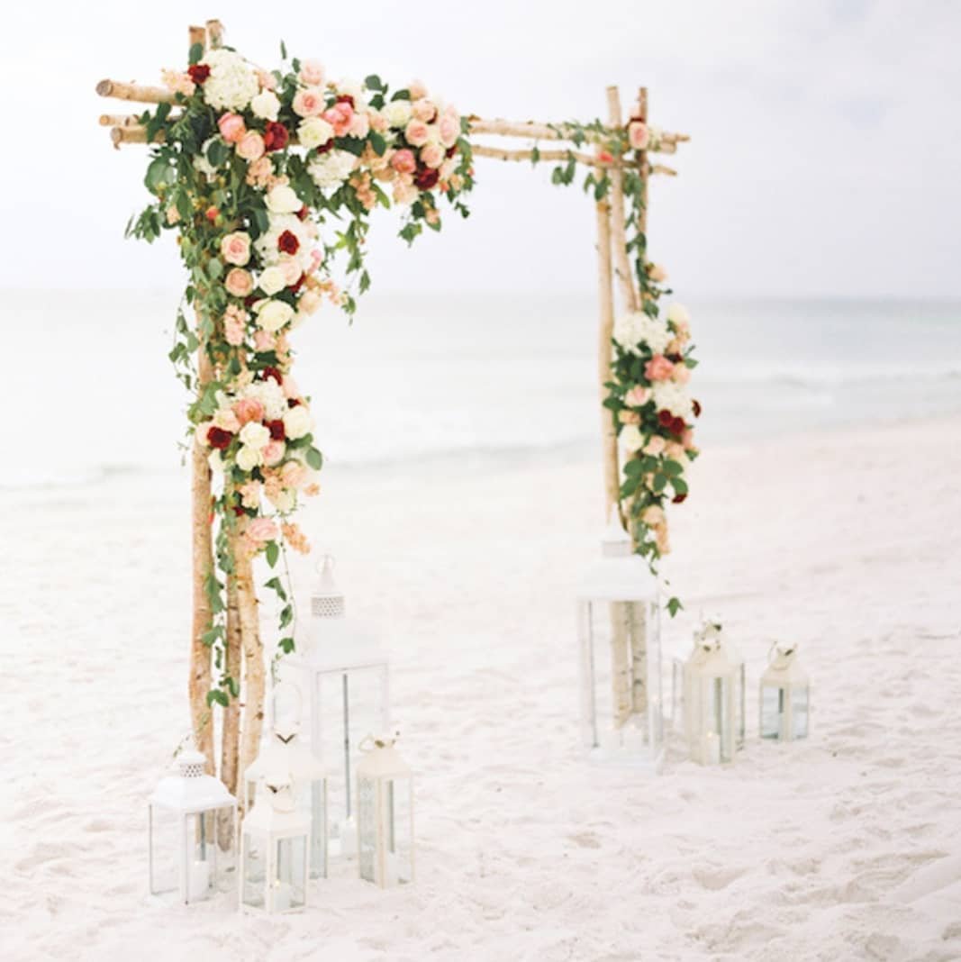 Beach-Themed Rustic Arch